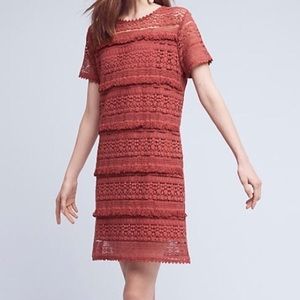 Anthropologie short sleeve knit mini dress